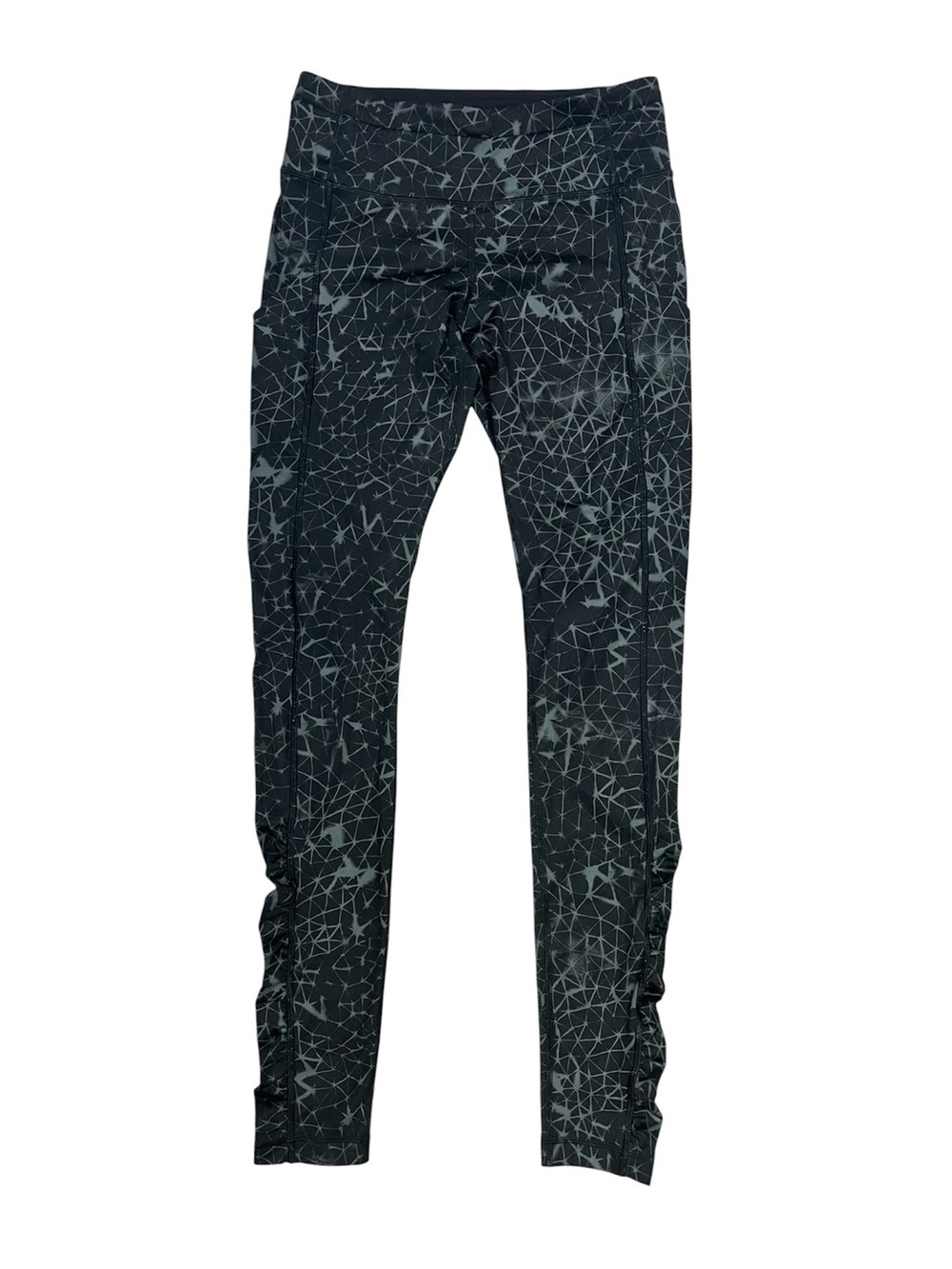 Lululemon Speed Tight III Leggings Black Gray Geometric Star Crushed Coal Galaxy